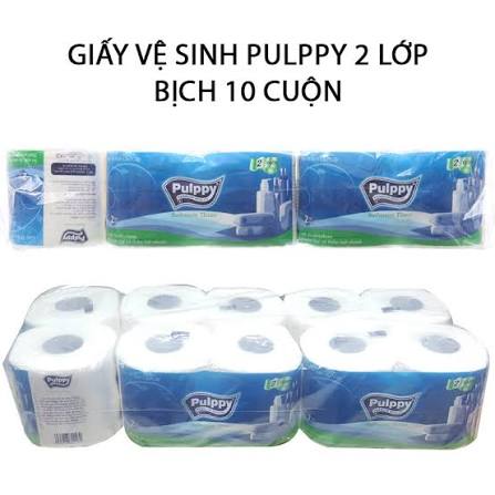 Thùng khăn giấy bếp Pulppy 20 cuộn (10 gói x 2 cuộn)