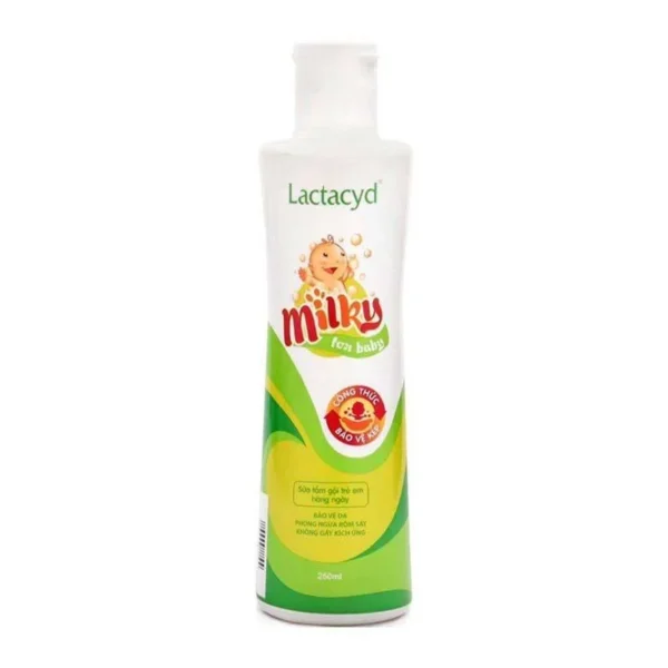 Sữa tắm gội trẻ em hằng ngày Milky Lactacyd 250ml