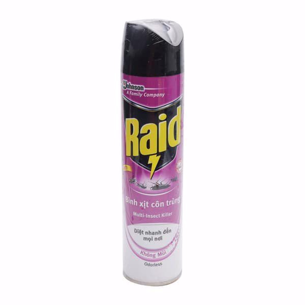 Bình xịt côn trùng Raid không mùi 600ml
