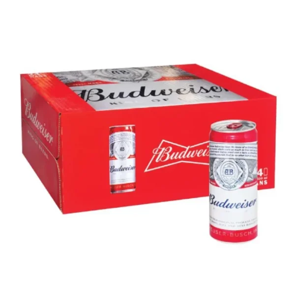 Thùng 24 lon Budweiser lon Sleek 330ml