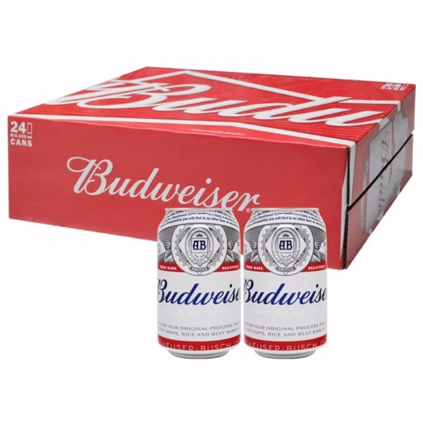 Thùng 24 lon bia Budweiser Budvar 330ml