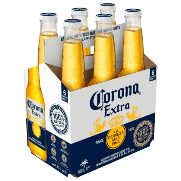 Lốc 6 chai bia Corona Extra 330ml/330ml