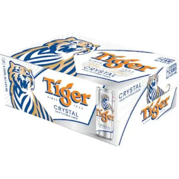 Thùng 24 lon bia Tiger Crystal  330ml