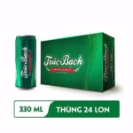 Thùng 24 lon bia Trúc Bạch lon sleek 330ml