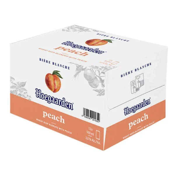 Bia đào  Hoegaarden lon sleek 500ml