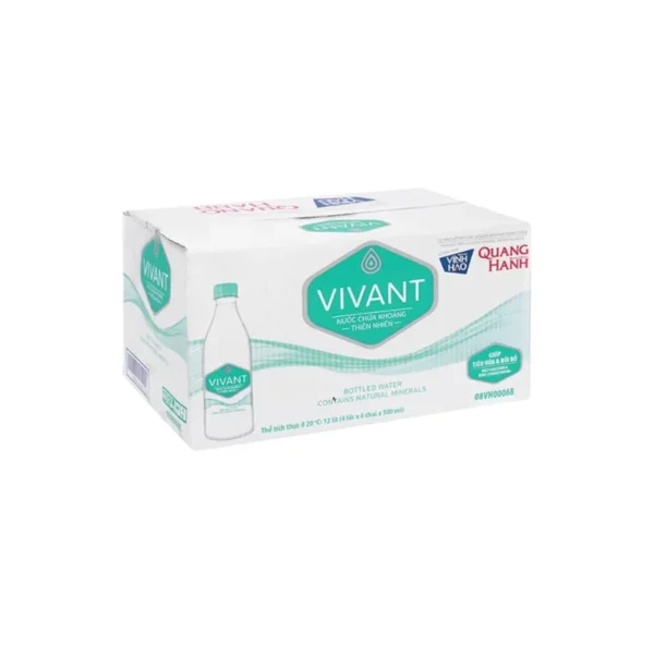 Thùng 24 chai nước khoáng thiên nhiên Vivant 500ml