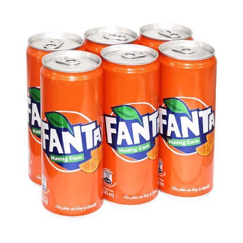 Nước giải khát hương cam Fanta lon 330ml
