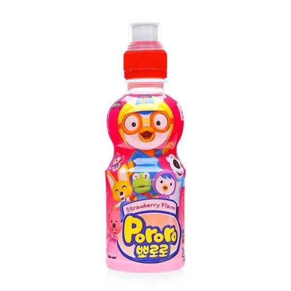 Thùng 24 chai nước uống vị dâu Pororo 235ml