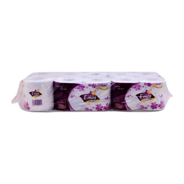 Giấy vệ sinh E’mos prem 10 cuộn 2 lớp cá heo xanh