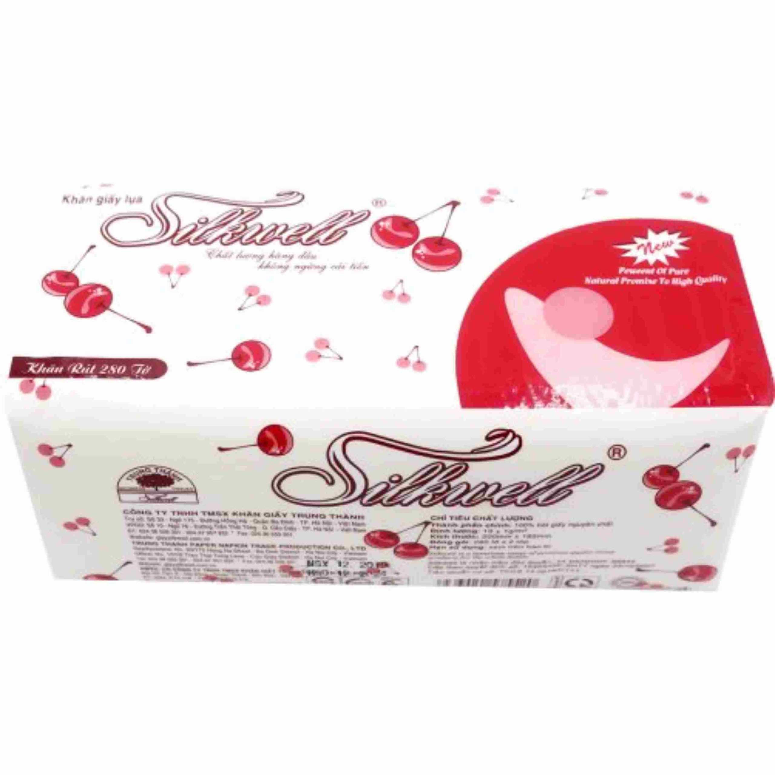 Khăn giấy rút 2 lớp Silkwell 280 tờ