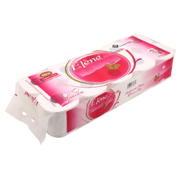 Giấy vệ sinh Elene hồng 3 lớp 10 cuộn