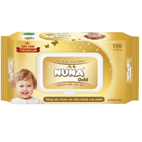 Khăn ướt Baby Nuna không mùi 80 tờ