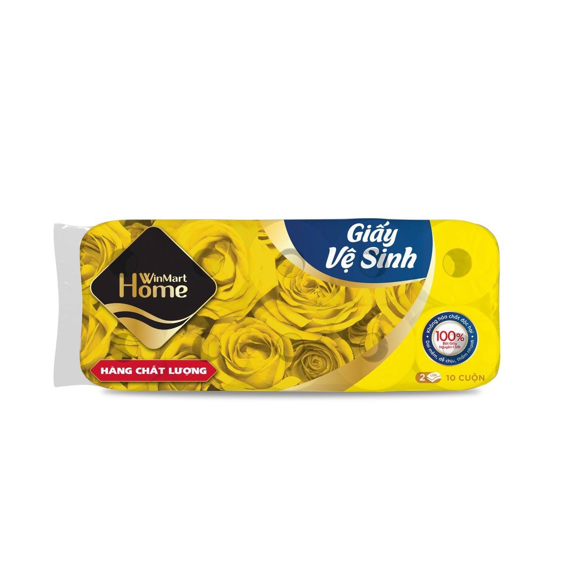 Giấy vệ sinh WinMart Home 10 cuộn 2 lớp có lõi