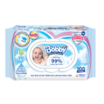 Khăn ướt trẻ em Bobby 100 miếng không mùi hương