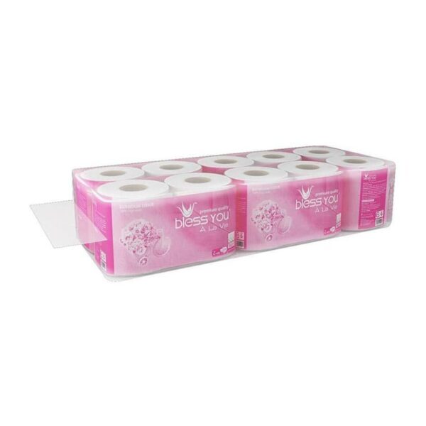 Giấy vệ sinh 2 lớp Bless You À La Vie (lốc 10 cuộn)
